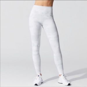 Alo White Camo High-Waist Leggings